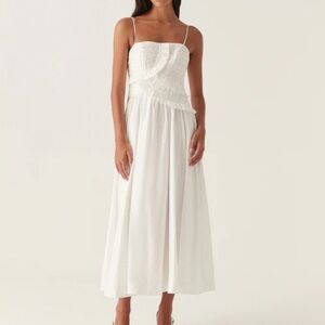 Aje Synergy Frill Midi Dress